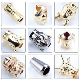 Bronze/Glossy black/Gold/Platinum/Rose Gold/Matte black/White-Alloy End Stopper