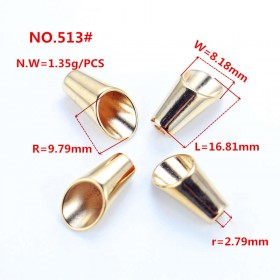 Bronze/Rose Gold/Glossy black/Gold/White/Platinum/Matte black-Alloy End Stopper