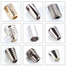 Glossy black/Bronze/White/Matte black/Gold/Platinum/Rose Gold-Alloy Rotundity End Stopper Glossy black/Bronze/White/Matte black/Gold/Platinum/Rose Gold-Alloy Rotundity End Stopper