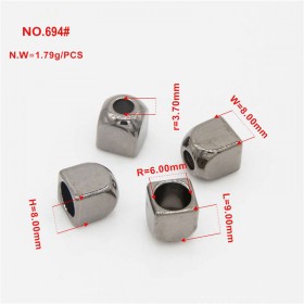 Gold/Bronze/White/Platinum/Rose Gold/Matte black/Glossy black-Alloy End Stopper Gold/Bronze/White/Platinum/Rose Gold/Matte black/Glossy black-Alloy End Stopper